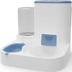 PASTEL PET 寵物彩色大容量半自動飲水器, 藍色, 1個