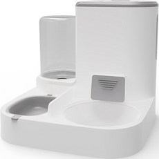 PASTEL PET 寵物彩色大容量半自動飲水器, 灰色, 1個