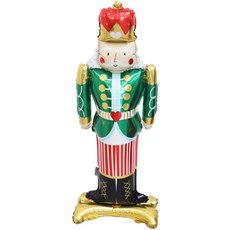 小士兵站立綠色氣球, 單一顏色, 2個