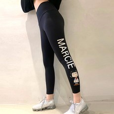 迪士尼女款史努比眼鏡Mashy字母緊身褲 R-44