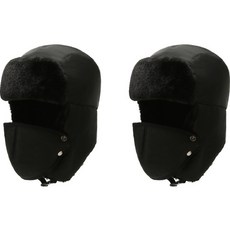 Aloharian強力防寒防寒帽 2入, 05黑色