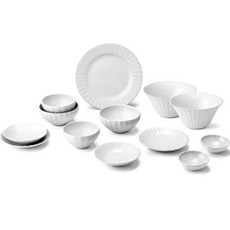 광주요 백합시리즈 2인 세트, 백색, 13p