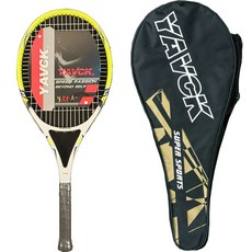 멜라트리 Yavck 복합 탄소 테니스라켓, 옐로우, 5600