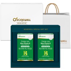 RONIEWELL Energy Care Max維他命B補充錠禮盒(附袋子), 2罐, 51g