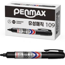 PENMAX Jumbo 油性筆 109, 黑色, 1個