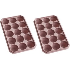 파스텔 실리콘 아이스몰드 15구 얼음틀, 다크핑크
