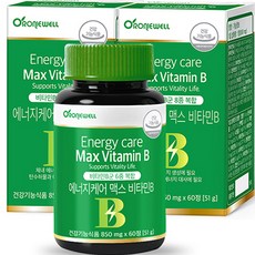 RONIEWELL Energy Care Max維他命B群補充錠 60顆入, 51g, 2罐