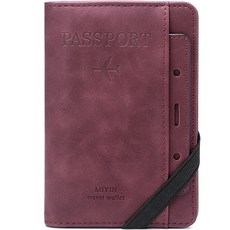 용과함께 RFID차단 여권 고급형 가죽 케이스