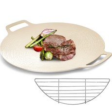 WAGENSTEIGER IH電磁爐用陶瓷烤盤 象牙白 + 烤網 28cm, 36cm, 1套