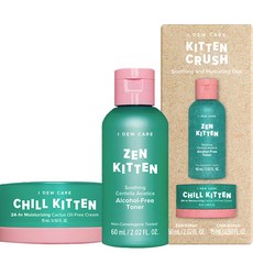 I DEW CARE Kitten Crush保濕鎮靜化妝水 60ml+乳霜 15ml組, 1套