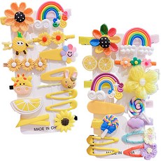 OOn 女童款鮮豔混合角色髮夾 28種組 A款