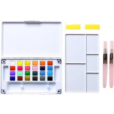 Mabella 便攜式水彩顏料組, 24色