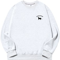 언탭트 남성용 빅사이즈 블랙켓 스몰로고 맨투맨