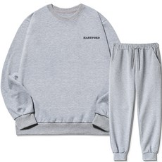 Cozy Rayment 男款 Hartford 小標誌刷毛大學T + 束口褲套裝