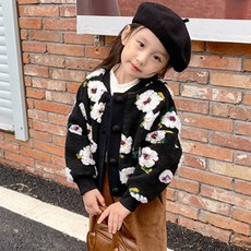 女童MIRO大花針織開衫CCV72GNT85