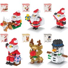 아가플러스 크리스마스 미니 블록 6종 세트, 1개