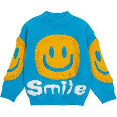 兒童黃色微笑針織衫CCV73GNT179