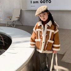 女童Vincent毛穆斯唐夾克 CCV72GJP142