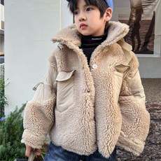 男童款Jespa毛絨夾克 CCV73GJK181