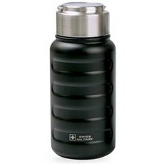 SWISS MILITARY 手提旋蓋不鏽鋼保溫瓶, 黑色, 270ml, 1個