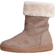 미스제인 여성용 브린지 털안감 미들 부츠 3cm