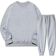 코지레이먼트 남성용 테네시 스몰로고 기모 맨투맨 조거트레이닝 상하의 세트