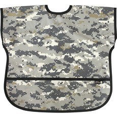 Plie 防水短袖圍兜, 1入, 06 Gray Military