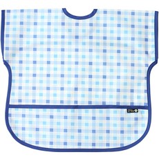 Plie 防水短袖圍兜, 1入, 31 Blue Check