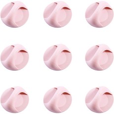 Odala圓形把手 小 粉紅色, 9個