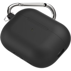 Elector AirPods Pro 2代 矽膠鑰匙圈保護殼, AP2SC-BK, 黑色