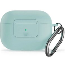 일렉토 에어팟 프로 2세대 원터치 실리콘 케이스, AP2OSC-EG, 에머랄드그린
