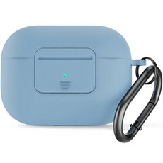 일렉토 에어팟 프로 2세대 원터치 실리콘 케이스, AP2OSC-SB, 스카이블루