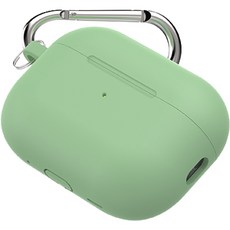 ELECTO AirPods Pro 2代 矽膠鑰匙圈保護殼, AP2SC-MG, 薄荷綠