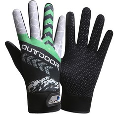 슬로우데코 手機觸控登山手套 雙手一組, 綠色, 1個