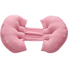 孕婦睡眠靠背 床用腰枕, 紅色條紋