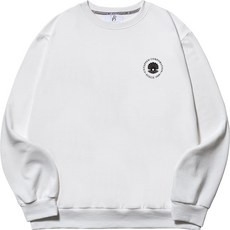 언탭트 남성용 빅사이즈 펄 써클 스몰로고 맨투맨 티셔츠