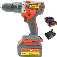 툴렉스K 충전 브러쉬리스 임팩드릴 13mm TKD-6020 + 배터리 2p + 충전기 세트, 1세트