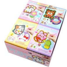 2000寶石十字繡貼紙4種套組, 黃色, 藍色, 粉紅色, 紫色, 1套