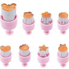 不銹鋼蔬菜壓模 MP136 8款組, 1套, 粉色的