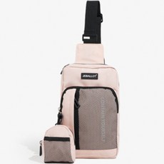jeballot 舒適斜背單肩包, 粉紅色
