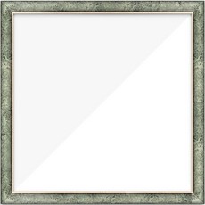 Nuni相框 高級型樹脂薄邊框復古綠布質型鑲鑽十字繡相框 25*25cm 25-25 SF25, 古色古香的綠色