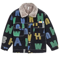 男童款Future圖案毛皮夾克 CCV72BJK133