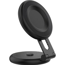redbean 翻轉摺疊 MagSafe 吸盤式手機支架 CP-H1MM-CM, 1個, 完美黑