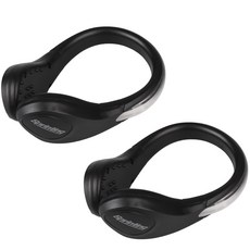 衝刺LED鞋夾 2入, 黑色, 2個