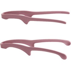 Seven Kitchen 矽膠波浪基本款 + 纖細款夾子組, 粉紅色, 1套