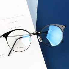 BEIMA 圓形鋼鈦貓眼 L13 半框眼鏡框