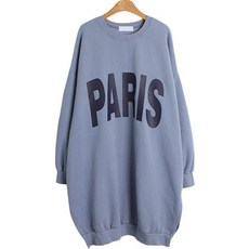 린다샵 큐두린 레터링 프린팅 박시핏 속기모 옆트임 롱 원피스 cpops8359k2b