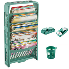 Frenchcoda移動式多用途書架層架, 綠色