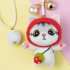 Hoonymarket DIY 羊毛氈貓 222 BB 套組包, 1套, 混合顏色