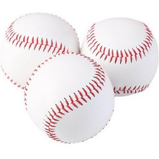 marketpia 訓練練習比賽用棒球 02 橡膠核心硬球, 3個, 單一商品
